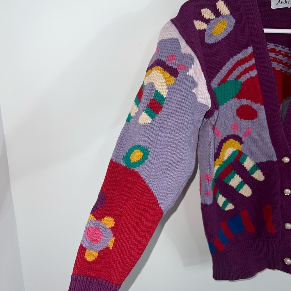Vintage Abstract Cardigan - Picture 3 of 13
